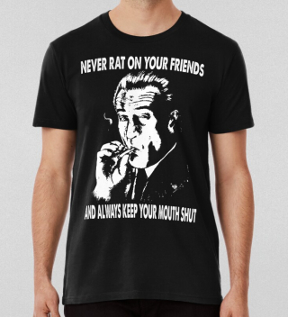 Always Keep Your Mouth Handsome Black Goodfellas T-shirt