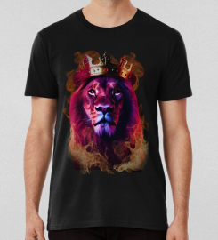 Amazing Burning Neon Lion T-shirt